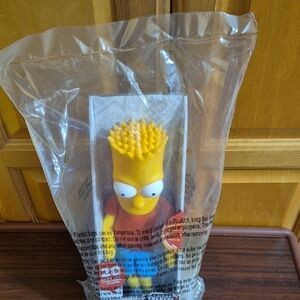 Bart Simpson Collectible Figurine .Shelf Talker With 20 Differant Quotes.